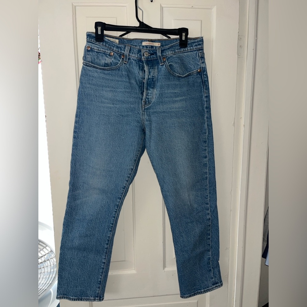 Levi's Wedgie Straight Leg Blue Jeans